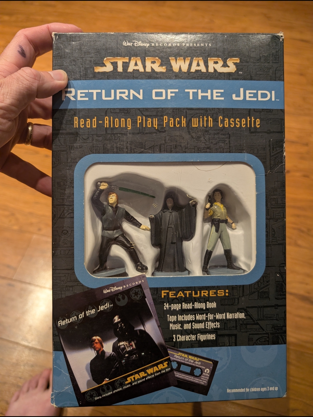 Star Wars Return of the Jedi Read-Along Play Pack With Figures Blue/Black